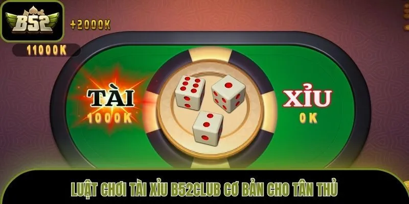 Luật chơi Tài Xỉu B52club cơ bản cho tân thủ